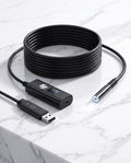 PeekVue HD endoscope inspection camera on marble